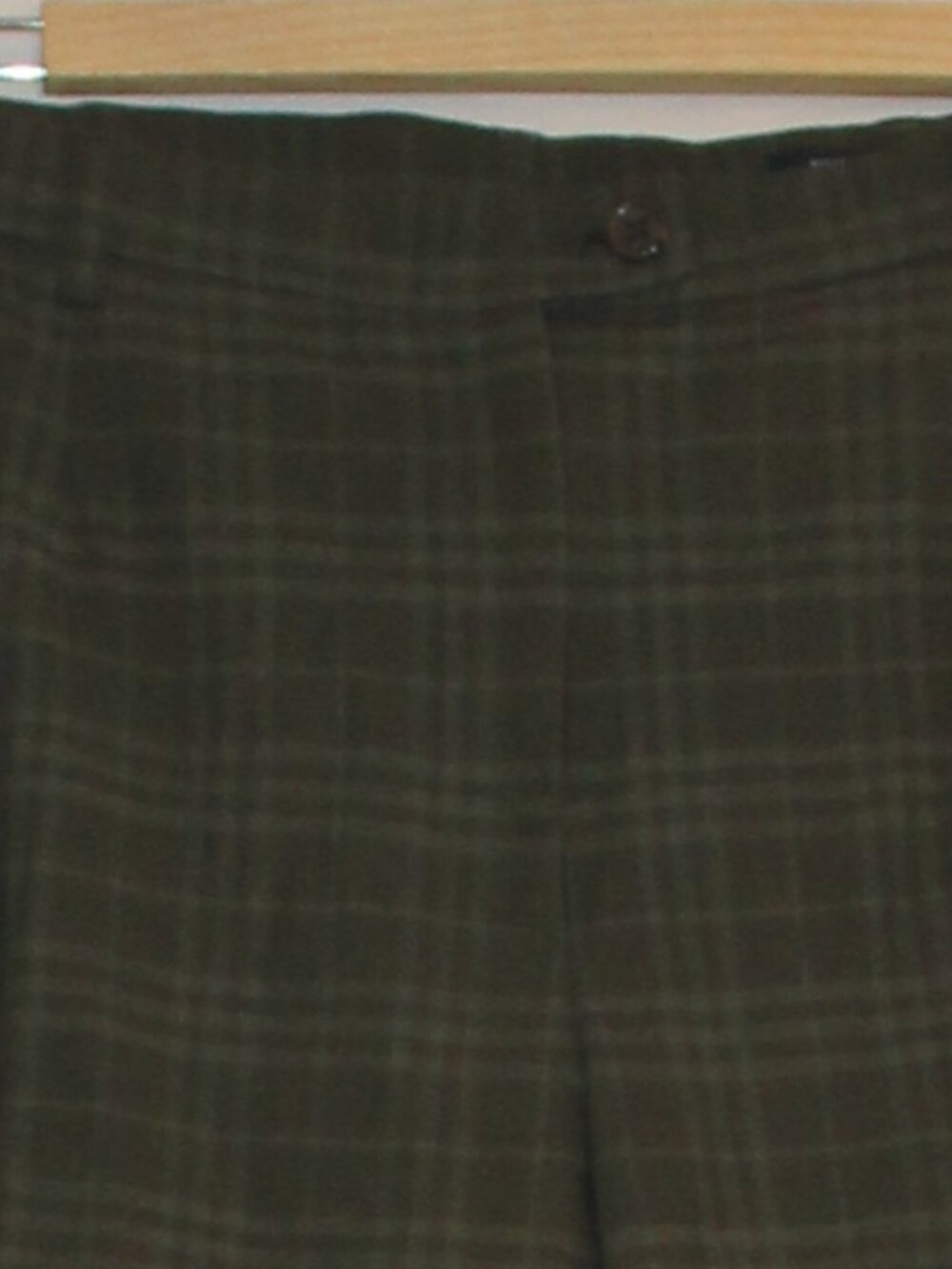 Vtg Burberry blend Wool Checkered Pants Wide Leg  Made in England size G14/US 10 - Picture 6 of 6